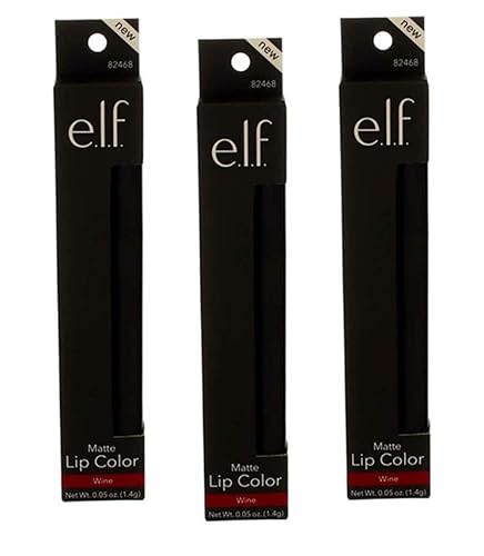 Pack of 3 e.l.f. Matte Lip Color, Wine 82468 Beauty & Personal Care e.l.f.