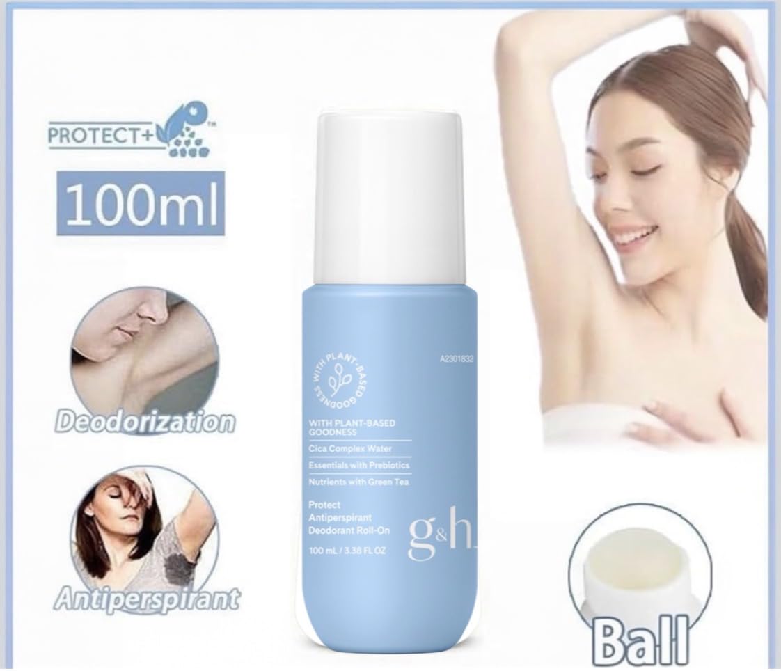 3 x G&H Protect + Deodorant & Anti-Perspirant Roll-on 100 ml (New Package) Beauty and Personal Care g&h