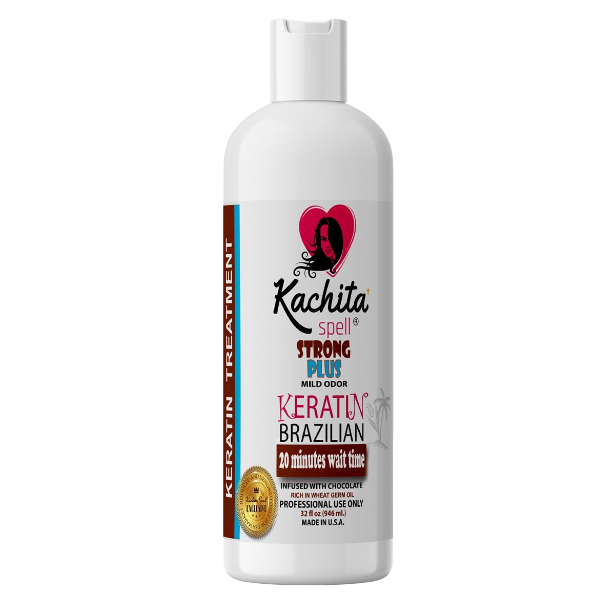 Kit NEW Brazilian Keratin Blowout Treatment Kachita Spell Chocolate 32 fl oz + Shampoo Conditioner for Keratin Treatments Beauty & Personal Care Kachita Spell