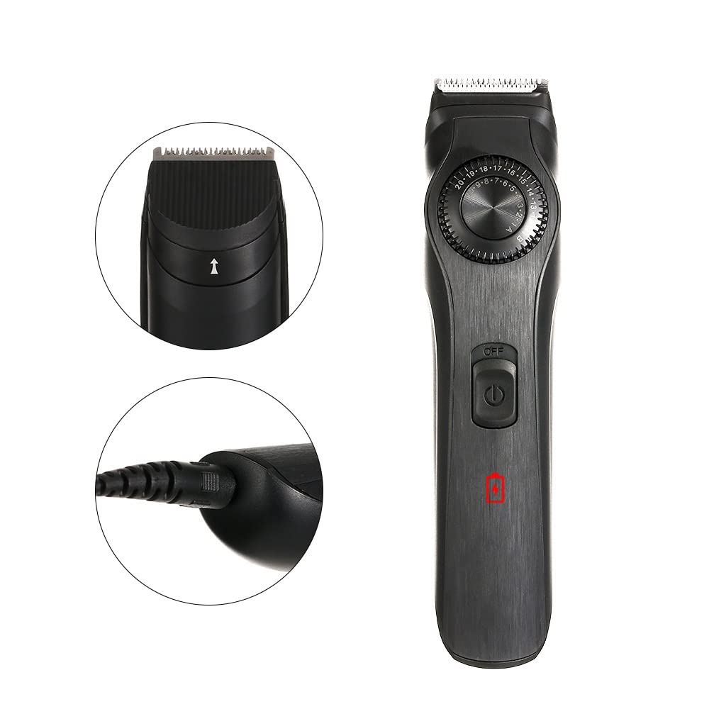 GLESVOWIO Hair Clipper Pro Electric Clippers Fine-Tuning for Shaving Beauty and Personal Care GLESVOWIO