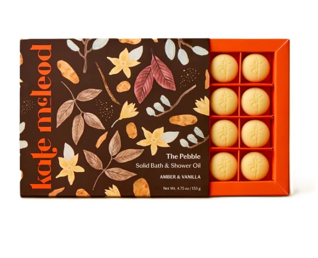 Kate McLeod Amber & Vanilla Pebble Bath & Shower Oil - 20 Pebbles Beauty & Personal Care Kate McLeod