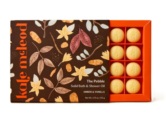 Kate McLeod Amber & Vanilla Pebble Bath & Shower Oil - 20 Pebbles Beauty & Personal Care Kate McLeod