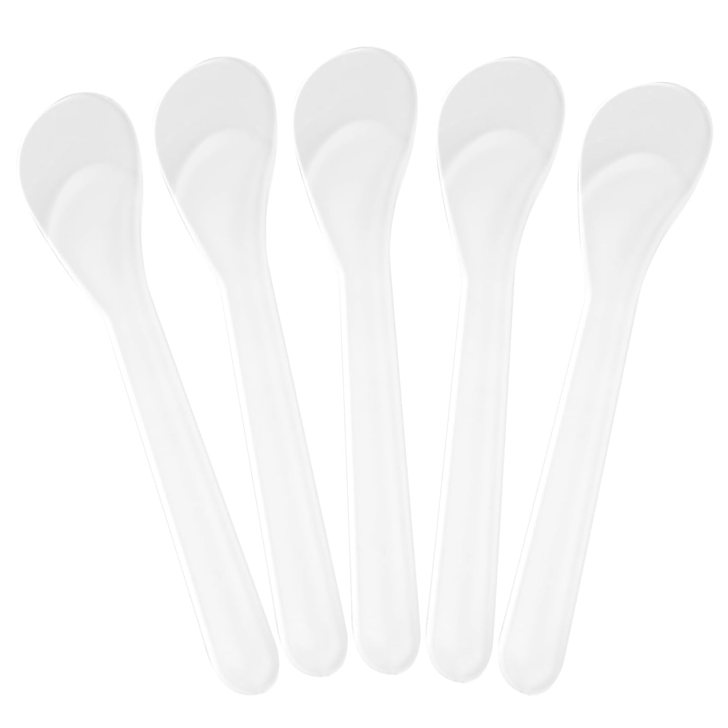 Senkary 200 Pack Large Cosmetic Spatulas 5 Inch Plastic Makeup Spatulas Disposable Facial Skincare Face Mask Applicators (Translucent) Beauty & Personal Care Senkary