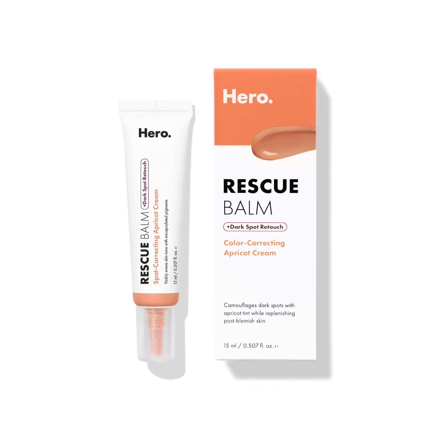Hero Cosmetics Rescue Balm +Dark Spot Retouch 0.5oz – Post-Blemish Recovery Cream, Calms, Nourishes & Corrects Discoloration, Derm-Tested Beauty & Personal Care HERO COSMETICS