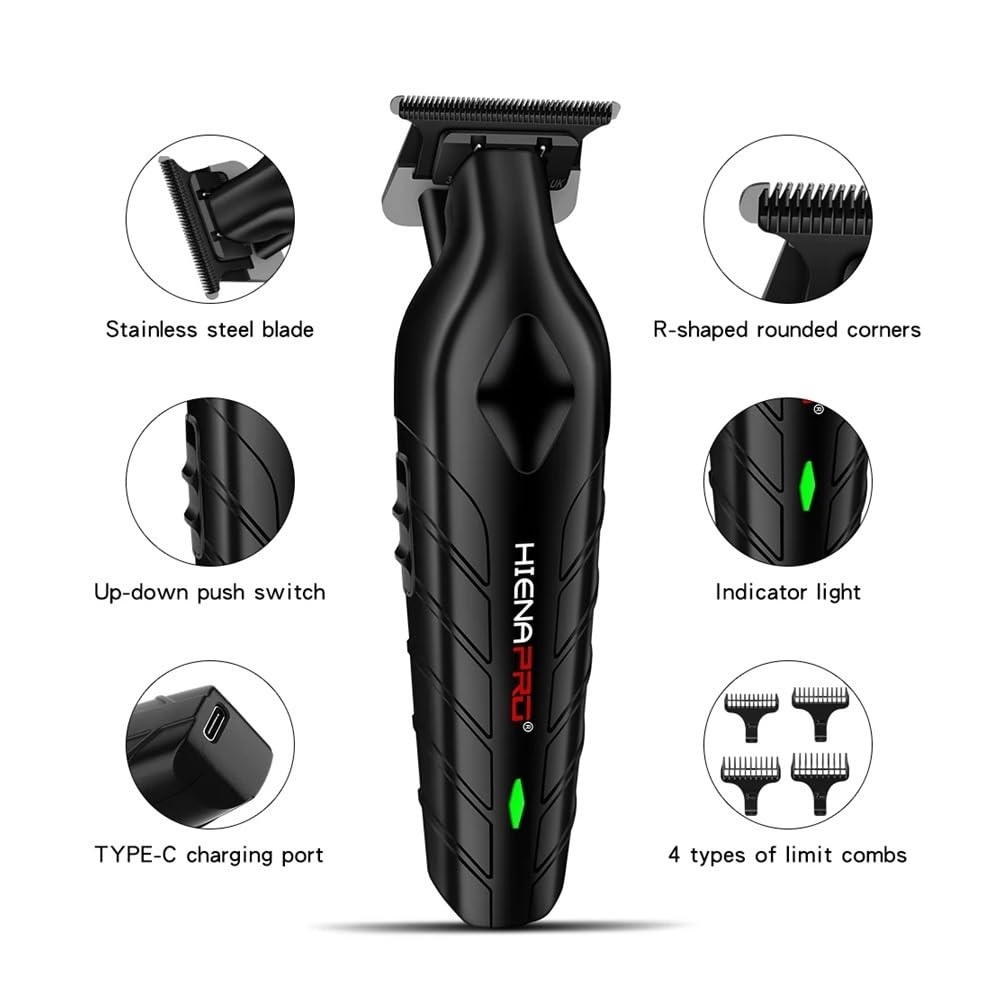 EWKYLSEM Razors Professional Men's Electric Hair Clipper, T Cutter Head Zero Gap Trim, Men's Electric Razor, Small and Convenient for Family use Beauty and Personal Care EWKYLSEM