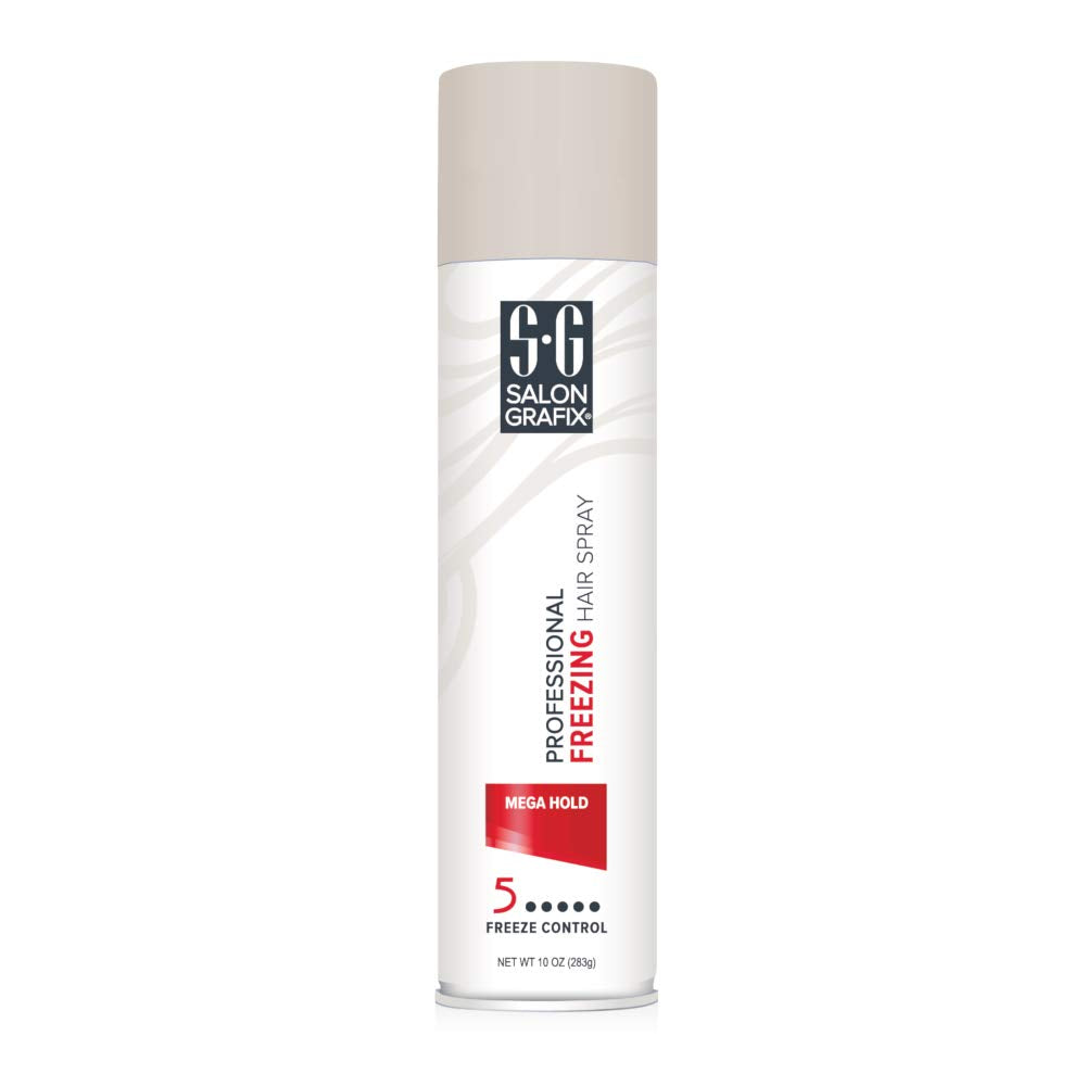 Salon Grafix Mega Hold Professional Freezing Hair Spray, 10 Ounces each (Value Pack of 5) Beauty & Personal Care Salon Grafix