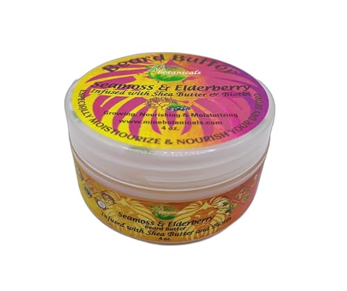 Mine Botanicals Seamoss & Elderberry Beard Butter 4oz Beauty & Personal Care Mine Botanicals
