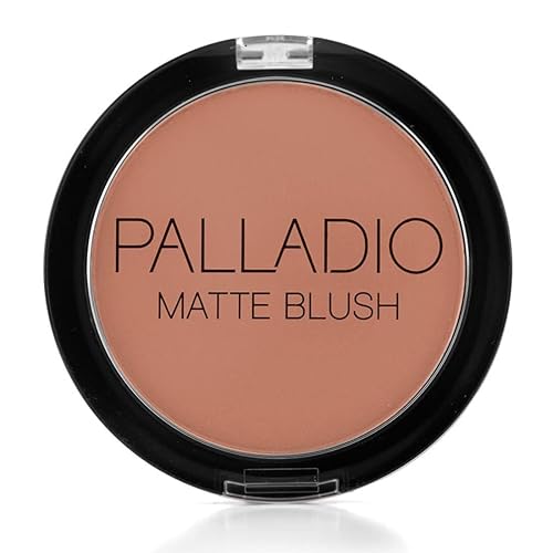 Palladio Matte Blush, Brushes onto Cheeks Smoothly, Soft Matte Look and Even Finish, Flawless Velvety Coverage, Effortless Blending Makeup, Flatters Beauty & Personal Care Palladio