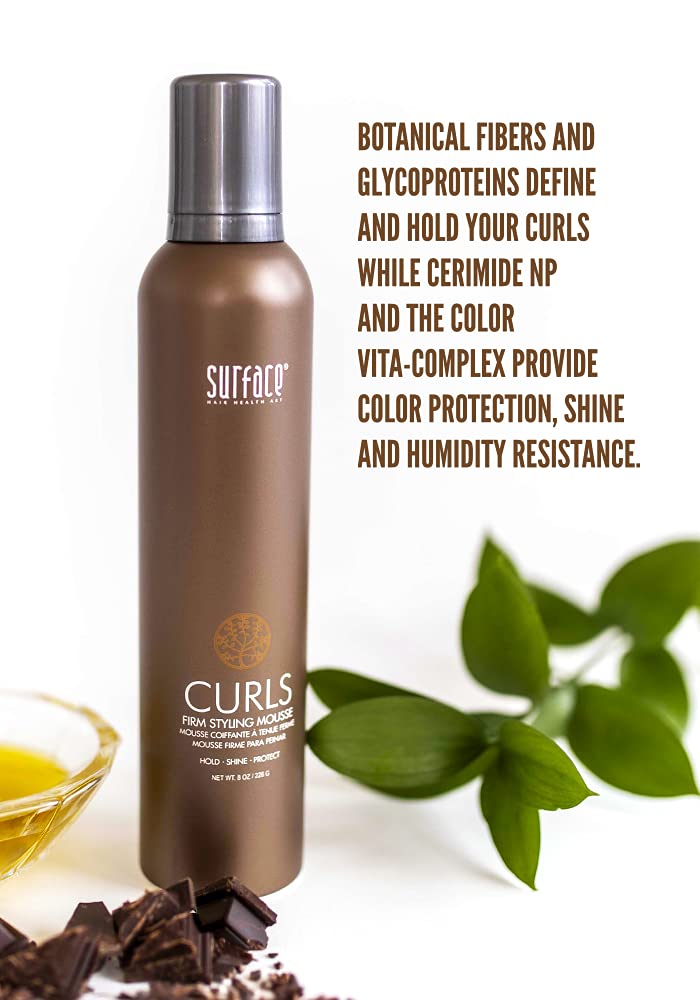 SURFACE Hair Curls Firm Styling Mousse, 8 Oz Beauty & Personal Care SURFACE