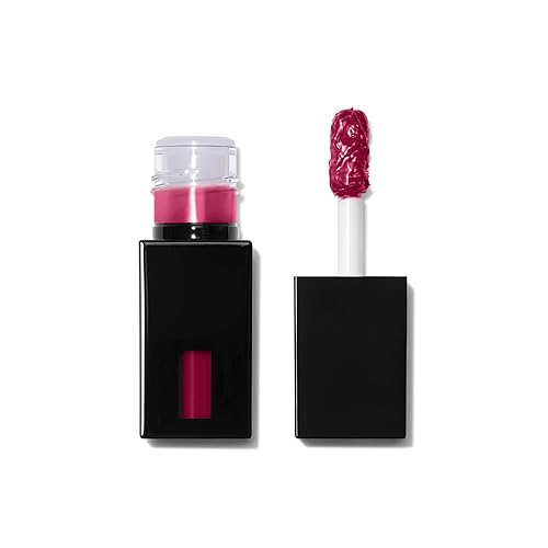 e.l.f. Glossy Lip Stain, Long-Lasting, Lightweight Lip Stain For A Sheer Pop Of Color & Subtle Gloss Finish, Vegan & Cruelty-Free, Fiery Red Beauty & Personal Care e.l.f.