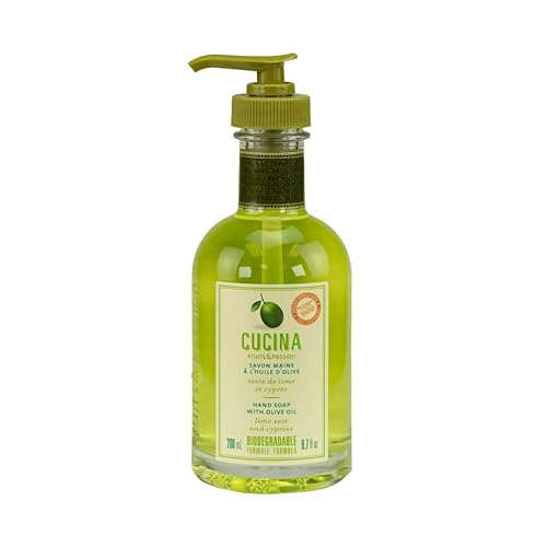 Cucina Lime Zest and Cypress 6.7 oz Hand Soap Beauty & Personal Care Fruits and Passion