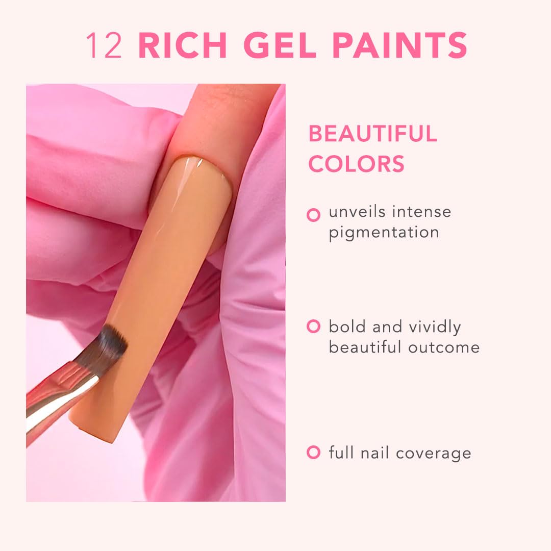 KIARA SKY Professional Nails Gel Art Pod - Ultra Pigmented Gel Art Paints (Fawn) Light Beige