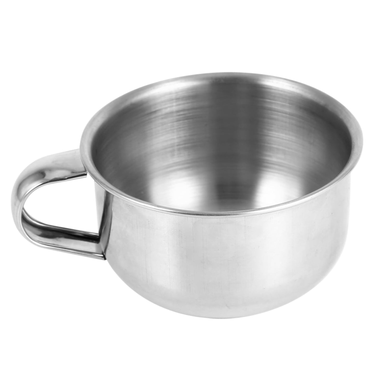 GLOGLOW Men's Shaving Bowl, Stainless Steel Mug for Easy Cleaning, Ideal for Grooming with Handle, Perfect for Storing Shaving Cream and Soap Beauty and Personal Care GLOGLOW