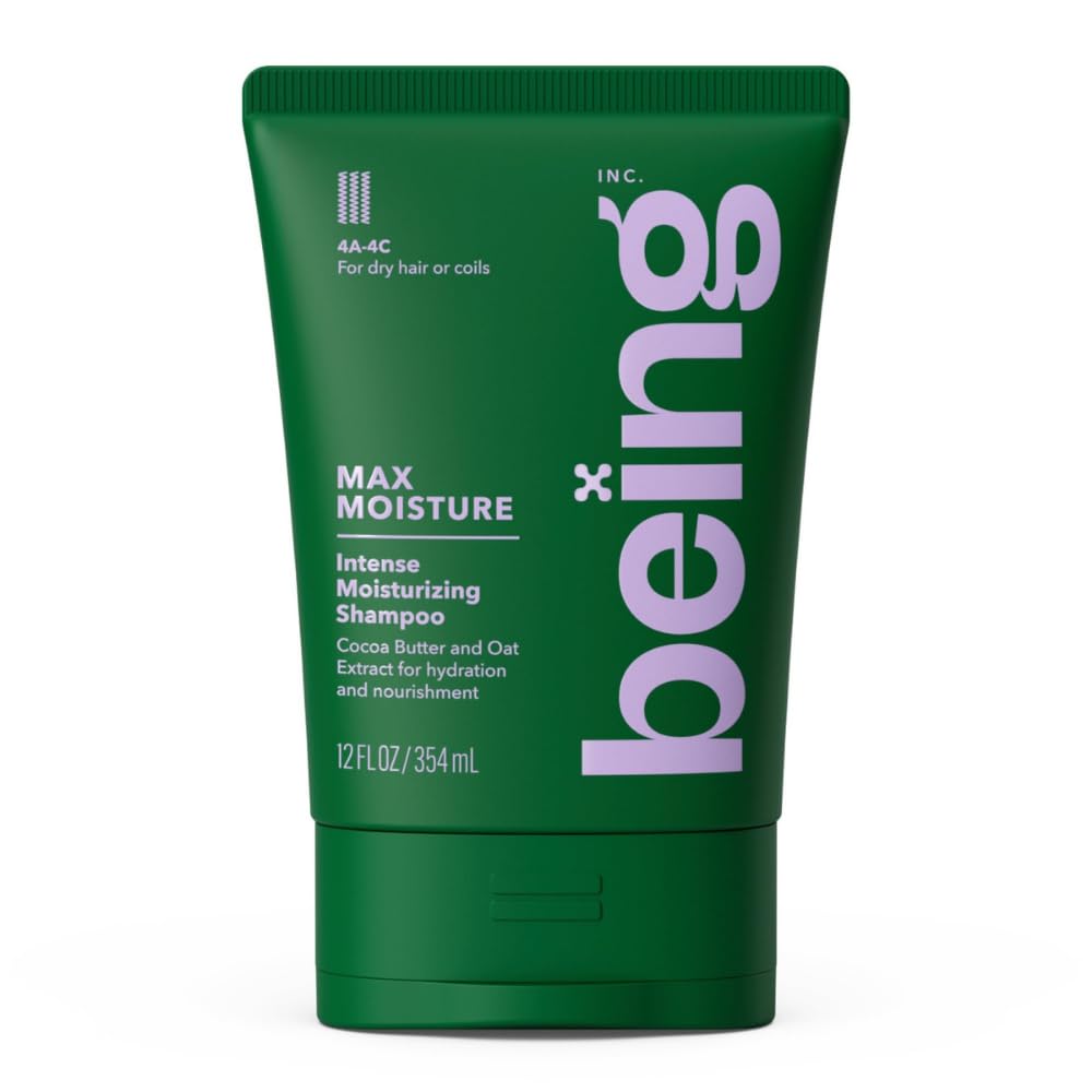 being MAX MOISTURE Intense Moisturizing Shampoo with Cocoa Butter and Oat Extract, 12 fl oz