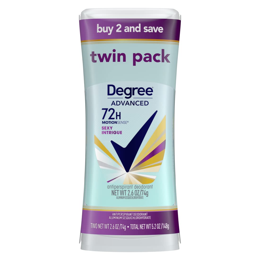 Degree Advanced Antiperspirant Deodorant 72-Hour Sweat & Odor Protection Sexy Intrigue Antiperspirant Deodorant For Women with MotionSense Technology Beauty and Personal Care Degree