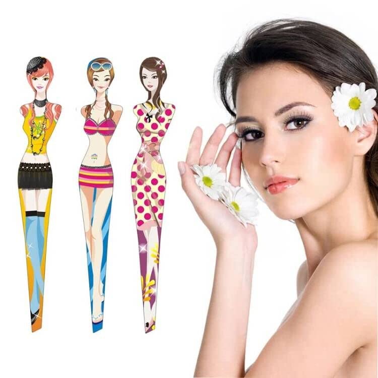 Tvoip 6Pcs Professional Girl Eyebrow Tweezer Stainless Steel Slanted Eyebrow Tweezers Eyebrows Hair Remover Tools Cosmetics Beauty (random color) Beauty and Personal Care Tvoip