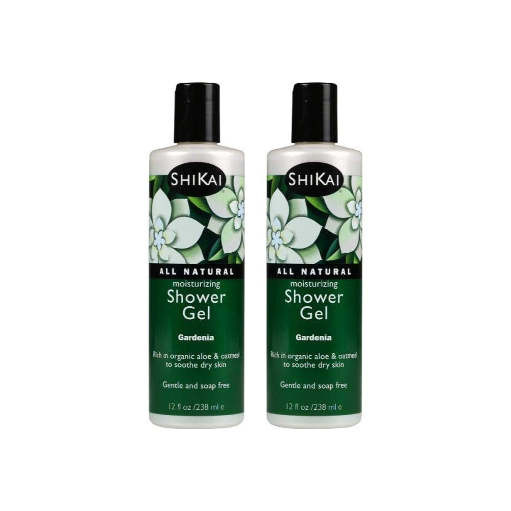 ShiKai Daily Moisturizing Shower Gel (Gardenia, 12oz, Pack of 2) | Gentle Formula | Aloe Vera & Oatmeal for Soft, Healthy Skin | Dry Skin Relief Beauty & Personal Care ShiKai