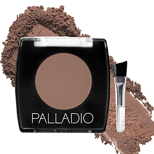 Palladio Brow Powder for Eyebrows, Soft and Natural Eyebrow Powder with Jojoba Oil & Shea Butter, Helps Enhance & Define Brows, Compact Size for Purse Beauty & Personal Care Palladio