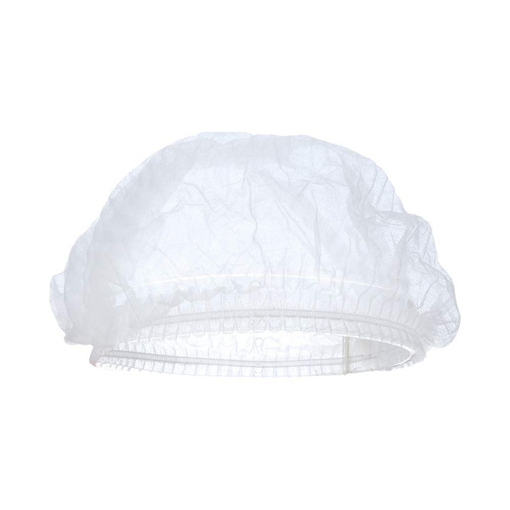 Tvoip 100Pcs 19" Disposable Cap Hair Net Cap Hair Hat Anti Dust Net Bouffant Cap Non-Woven Head Cover Hat Elastic Cleaning Hair Protect Hat Cap Beauty and Personal Care Tvoip