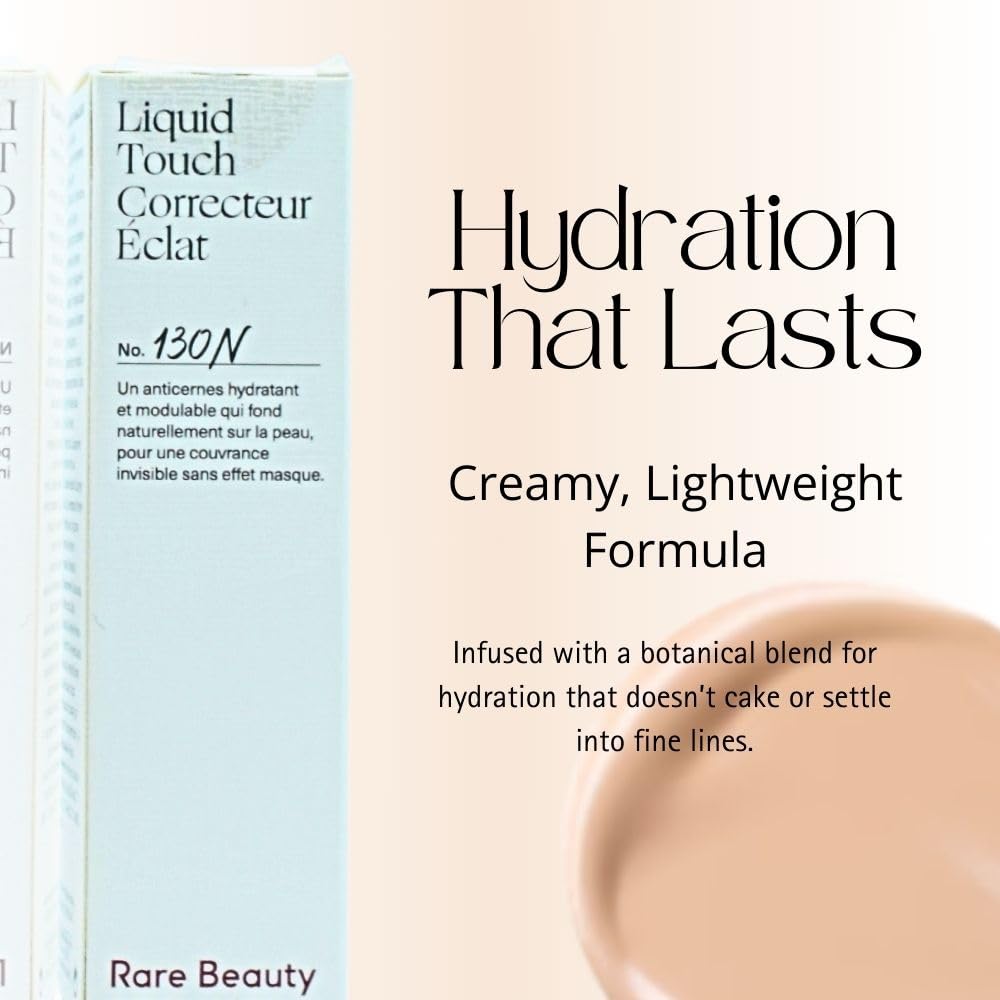 Rare Beauty by Selena Gomez Liquid Touch Brightening Concealer 130N Beauty & Personal Care Rare Beauty