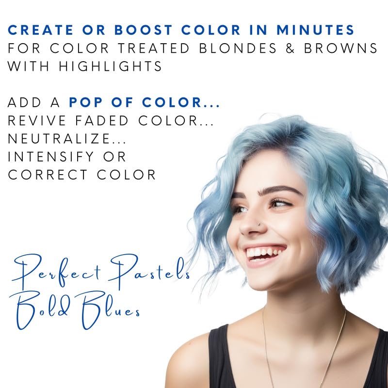 Watercolors Intense Color Depositing Shampoo, Semi Permanent Hair Color 8.5 oz - BLUE Beauty & Personal Care Watercolors
