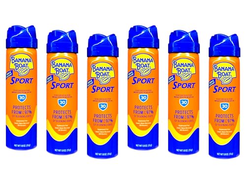 Banana Boat Continuous Spf#30 Sport 1.8 Ounce Cool Zone (6 Pieces) (53ml) Beauty & Personal Care Banana Boat