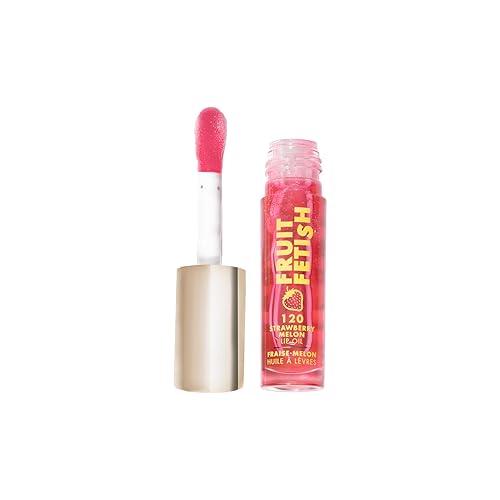 Milani Fruit Fetish Lip Oil, Tinted Lip Gloss & Hydrating Lip Oil Treatment, Moisturizing Non Sticky Clear Shine, High Shine Lip Balm for Dry Lips Beauty & Personal Care Milani