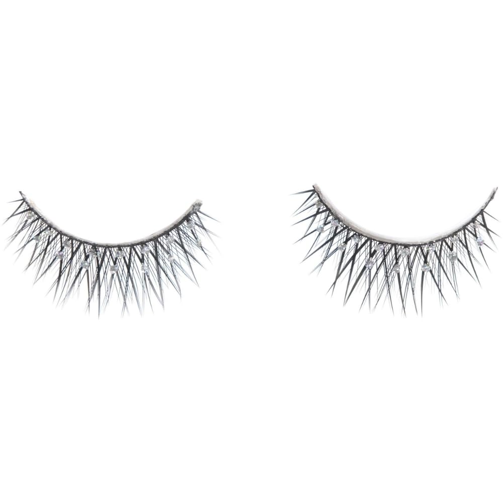 Glamorous Bejeweled Eyelashes - 4-.75" X 5" (1 Pc.) - Stunning Reusable Gemstone Lashes - Perfect for Special Occasions & Parties Beauty & Personal Care Amscan