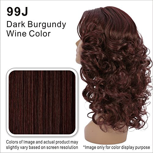 Vivica A Fox WP-Taylor New Futura Fiber Weave Cap Wig, 99J, 12.4 Ounce