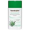 NutriBiotic Unscented Deodorant with GSE, 2.6 Ounce Stick | with Witch Hazel, Grapefruit Seed Extract & Aloe | Vegan & Free of Aluminum, Paraben Beauty & Personal Care NutriBiotic