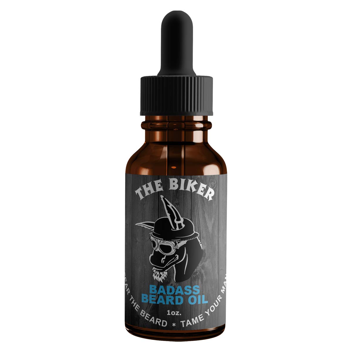 Badass Beard Care Oil for Men - The Biker Scent, 1 oz - All Natural Ingredients, Keeps Beard and Mustache Full, Soft and Healthy Beauty and Personal Care Badass Beard Care
