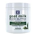 Kiss My Face Goat Milk Body Butter - Rosemary + Tea Tree - Antioxidant Blend of Olive Oil, Aloe & Liposomal Vitamin C - 3XBIOTIC Complex Beauty & Personal Care Kiss My Face