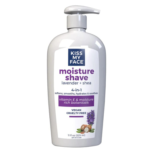Kiss My Face Moisture Shave, Lavender & Shea 11 oz (Pack of 12) Beauty and Personal Care Kiss My Face