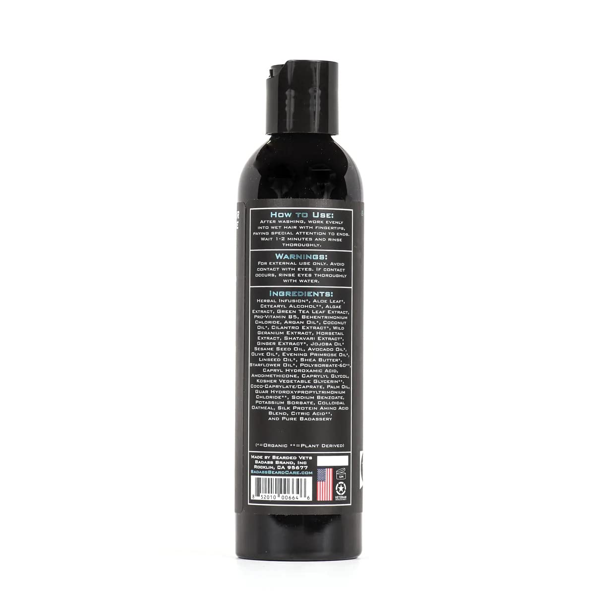 Badass Beard Care Beard Conditioner For Men - THE SECRET AGENT, 8oz - Made of Natural Ingredients for A Healthy, Soft, & Itch Free Beard and Mustache Beauty and Personal Care Badass Beard Care