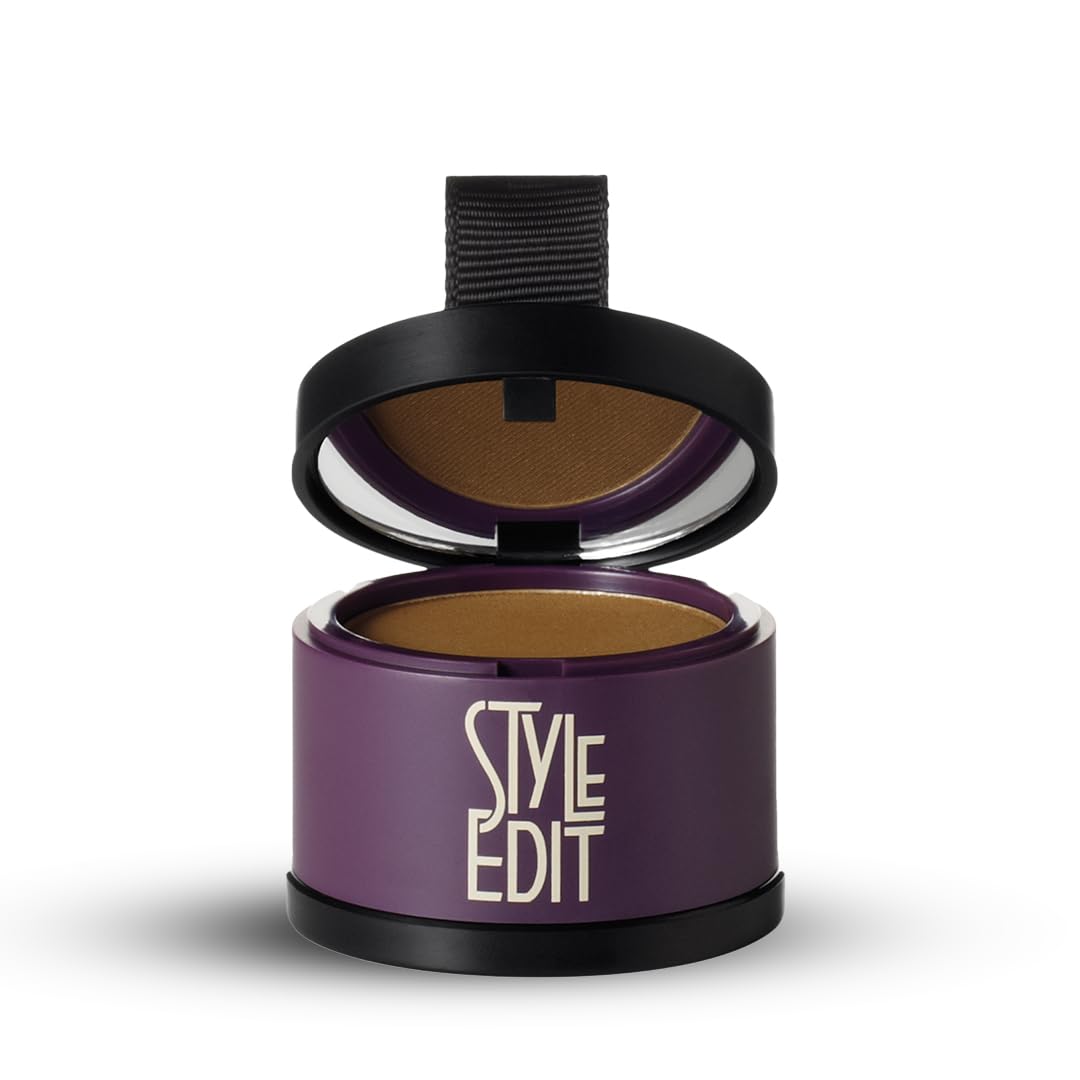 Style Edit Root Touch Up Powder | Temporary Hair Color for Gray Roots and Thinning Hair | Salon-Quality, Transfer-Resistant Hair Concealer | Medium Beauty & Personal Care STYLE EDIT