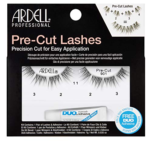 Ardell Pre-Cut Lashes 901 - Natural-Looking Clusters, Segmented Lash Strips, Individual Lash Extensions with DUO Adhesive Beauty & Personal Care Ardell