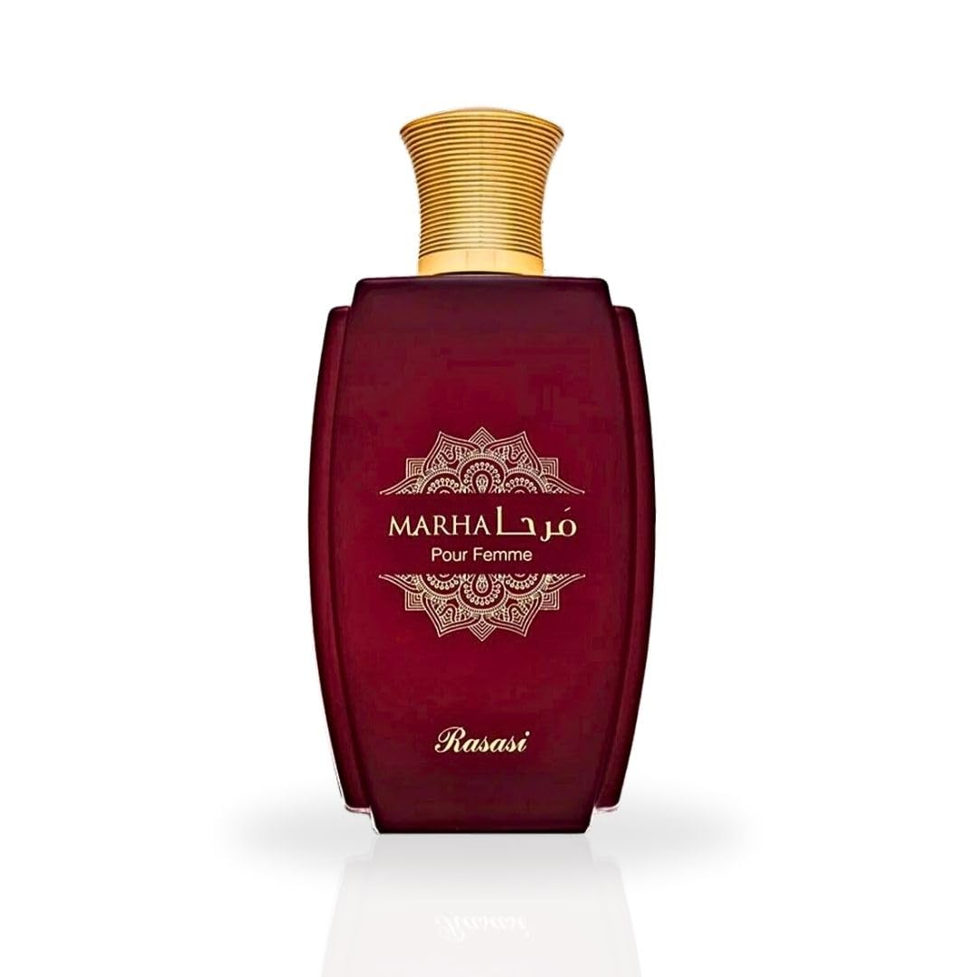 RASASI Marha Eau De Parfum for Women - 100ML (3.38 OZ) Arabian Perfume Spray, Refreshing Fruity and Citrusy Fragrance, Long Lasting Luxurious Feminine Beauty & Personal Care RASASI