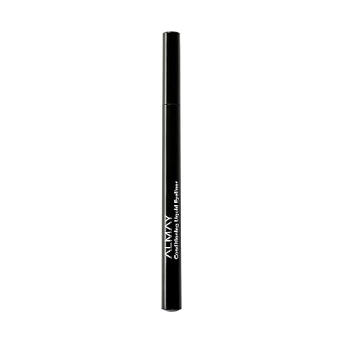 Almay Conditioning Liquid Eyeliner, Longwearing, Waterproof, Hydrating, Stocking Stuffer for Women, 10 Black, 0.03 fl oz Beauty & Personal Care Almay