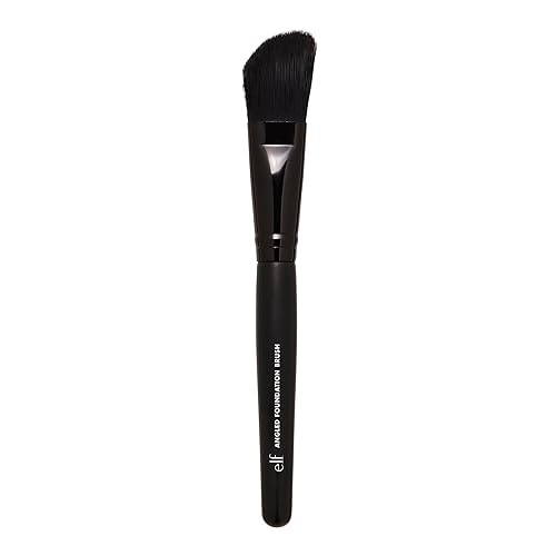 e.l.f Cosmetics Angled Foundation Brush, Synthetic Brush Designed for Precise Makeup Application Beauty & Personal Care e.l.f.