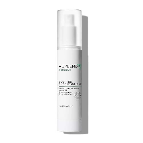Replenix Soothing Antioxidant Mist, Calming Facial Spray, Dermatologist Developed for All Skin Types, Oil Free, Paraban Free, Non-comedogenic (2.7 oz) Beauty & Personal Care Replenix