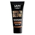 NYX PROFESSIONAL MAKEUP Born To Glow Naturally Radiant Foundation, Medium Coverage - Mahogany Beauty & Personal Care NYX PROFESSIONAL MAKEUP