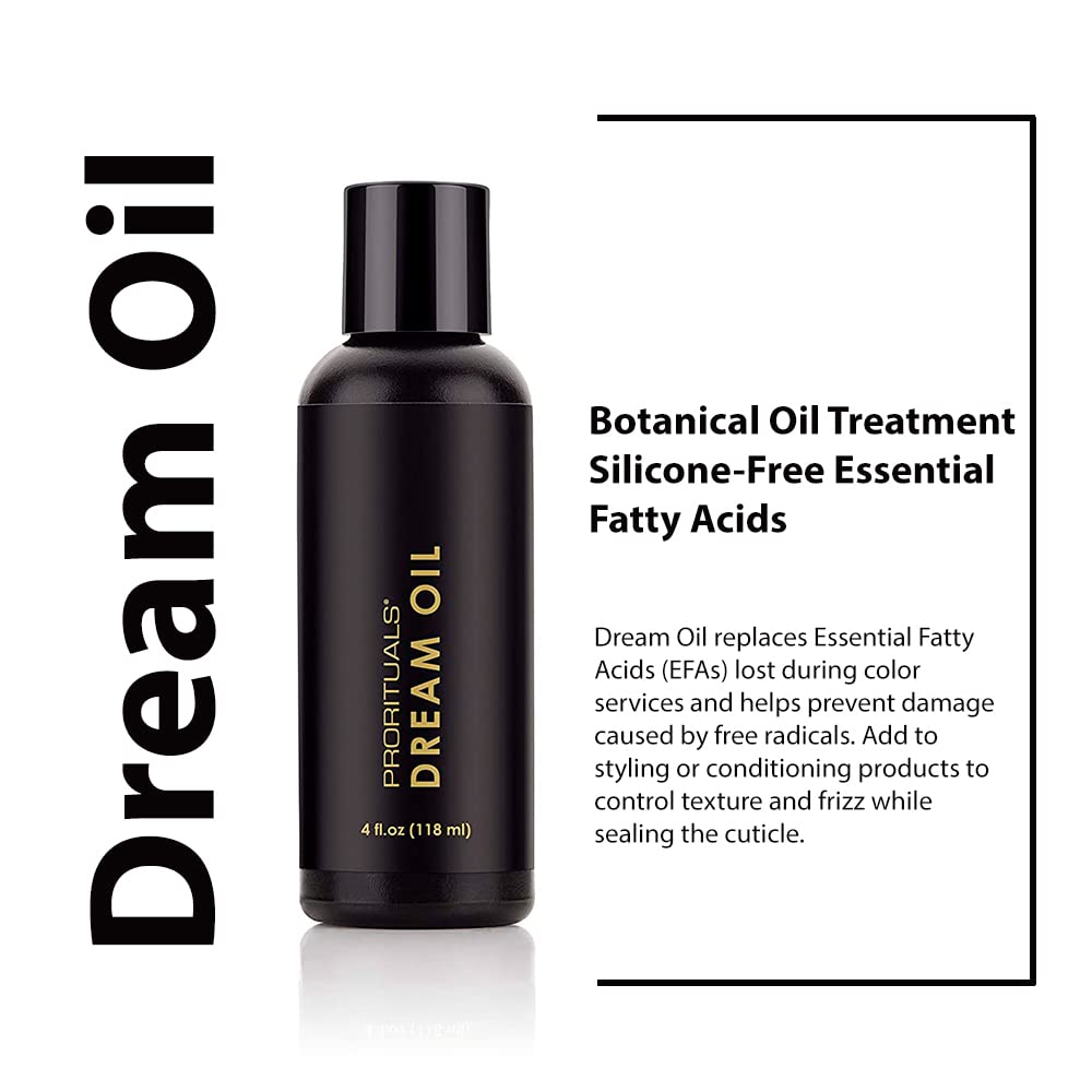 Prorituals Dream Oil - Lightweight, Hydrating Hair Oil, Adds Shine, Strengthens & Repairs Dry Hair, Vanilla Scent, 4 fl oz Beauty & Personal Care Prorituals