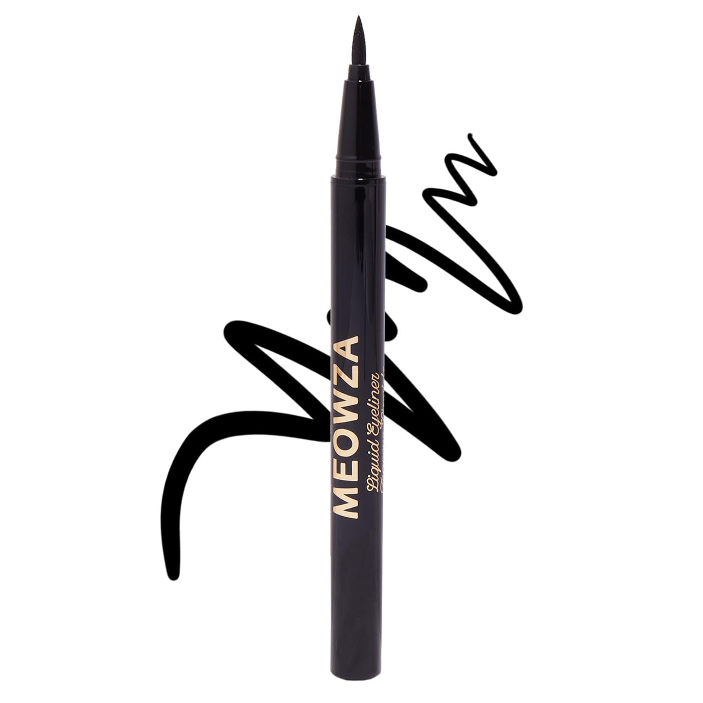 Winky Lux Meowza Liquid Eyeliner - Long Lasting Smudge Resistant Formula, Felt Tip Precision Applicator, True Black Eyeliner Beauty & Personal Care Winky Lux