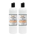AJOMED Cosmetics Tallow and Goat Milk Shampoo and Conditioner - tallow Hair Hair Growth shampoo for Dry, Damaged hair - Silicone, Paraben, Sulfate Beauty & Personal Care AJOMED COSMETICS