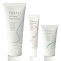 TOSALI Anti Aging Skincare Set - Daily Peeling Mask (6.8 oz), Deep Wrinkle Serum (1.7 fl oz) & Face Cream (1.7 oz) - Hydrating, Brightening, Wrinkle Beauty & Personal Care TOSALI