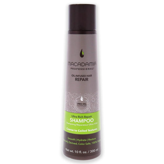 Macadamia Professional Hair Care Sulfate & Paraben Free Natural Organic Cruelty-Free Vegan Hair Products Ultra Rich Hair Repair Shampoo, 10oz Beauty & Personal Care Macadamia Professional