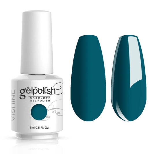 Vishine Soak-Off UV LED Gel Polish Nail Art Manicure Lacquer Teal Color 036 Beauty & Personal Care Vishine