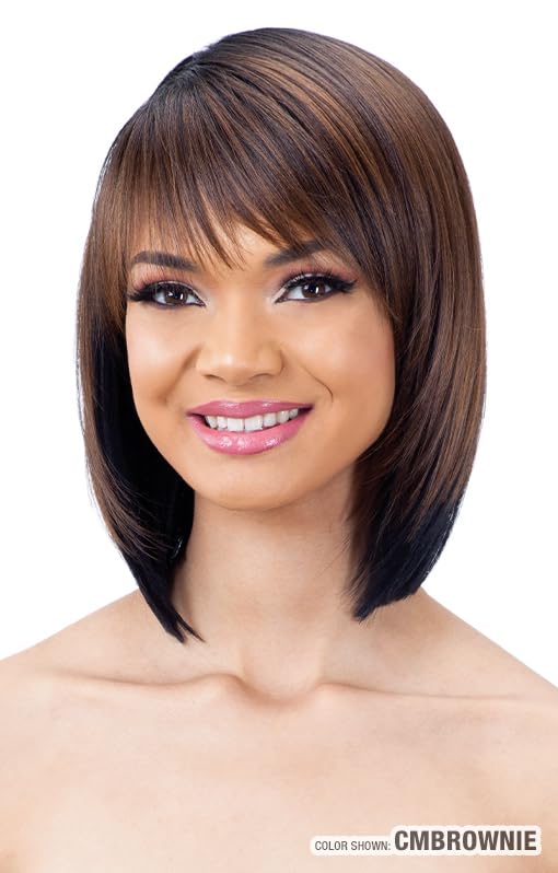 Shake-N-Go Synthetic Full Wig - LITE 002 (JET BLACK 1)