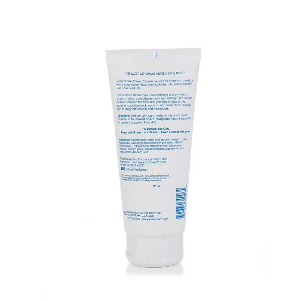Vanicream Shave Cream For Sensitive Skin 6 oz (Pack of 6) Beauty & Personal Care Vanicream