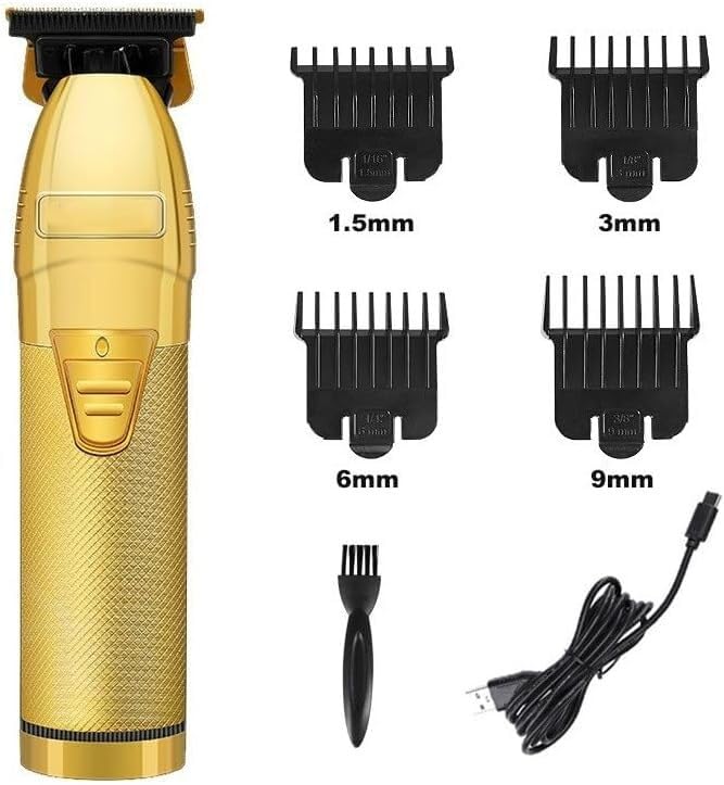 GLESVOWIO Pro Hair Clipper Professional Hair Clipper Beard Trimmer for Men Barber 0.1mm Baldhead Clippers Hair Cutting Machine Hair Cut T Blade Beauty and Personal Care GLESVOWIO